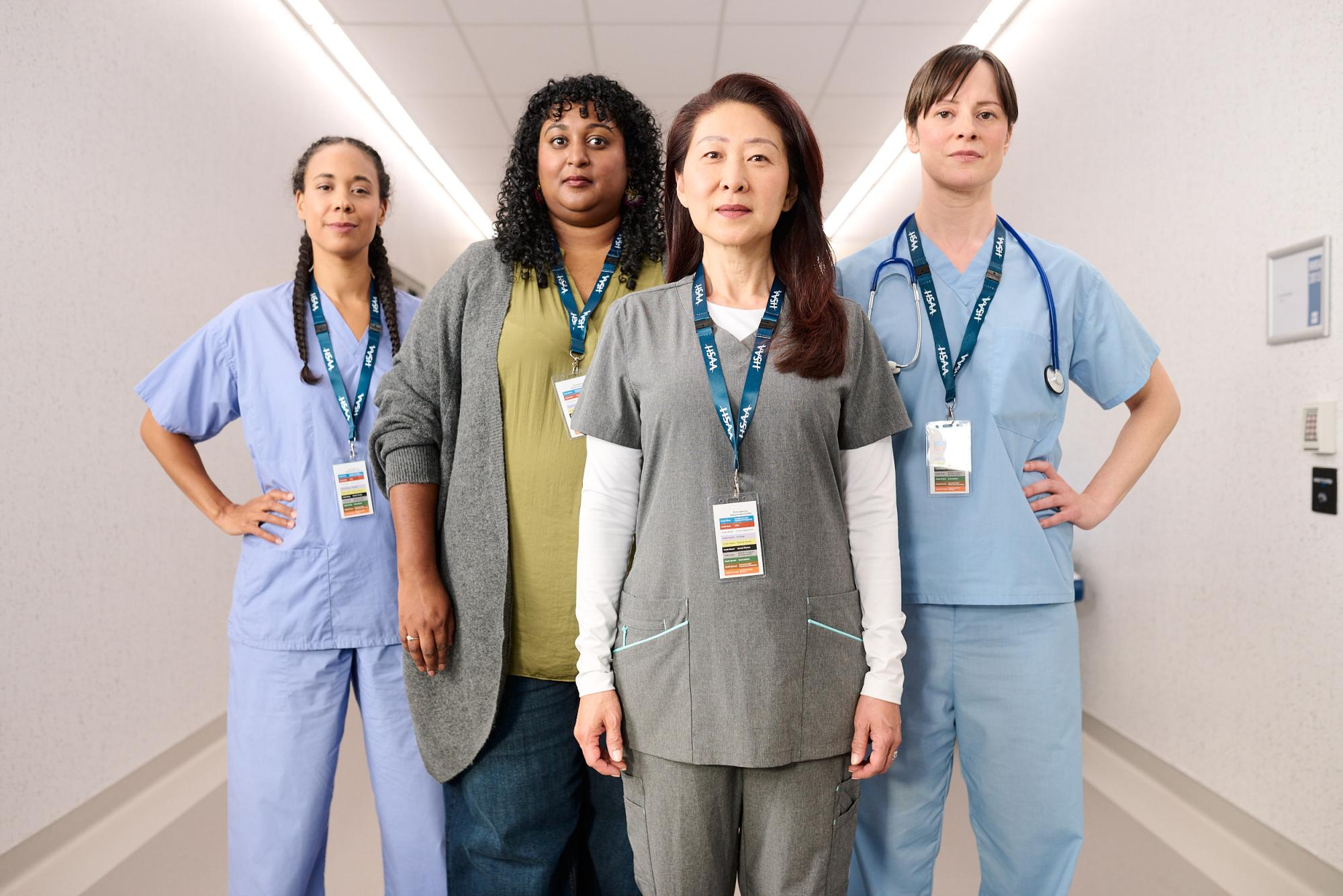 Member Group Stern HSAA members stand up for health care.